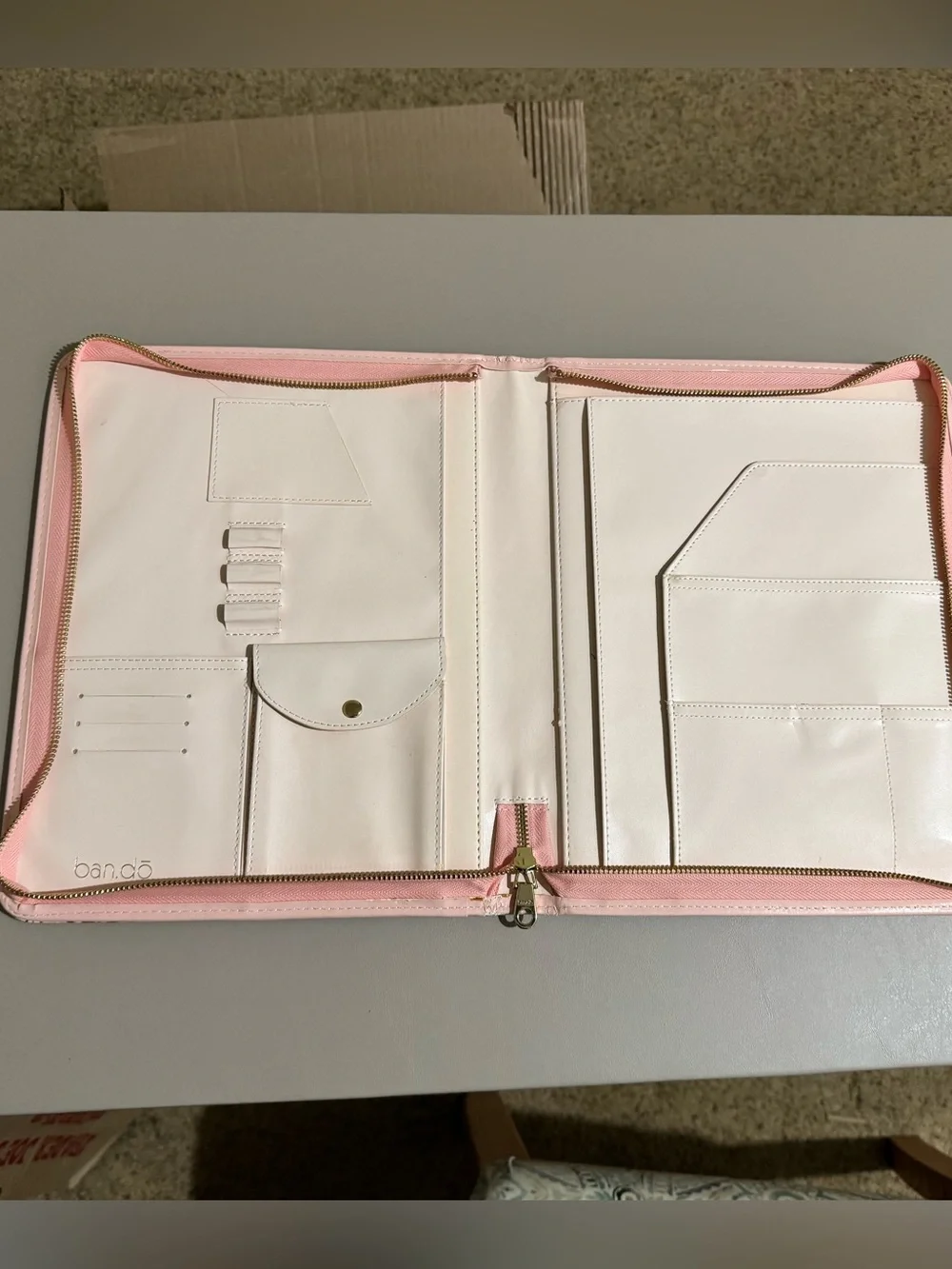 Floral Pink Botanical Notepad Portfolio